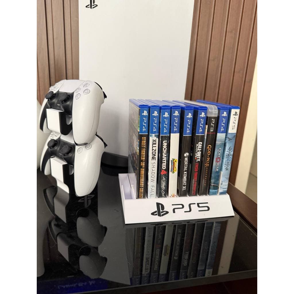 Organização Gamer Suporte Exclusivo para Jogos PS5 com 10 Discos Armazenamento Ideal para Coleção de Jogos PS5