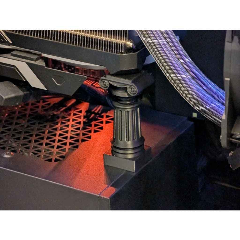 Suporte Universal para Placa de Vídeo Kit com 3 Suportes de Tamanhos Diferentes para Melhor Alinhamento e Proteção daGPU