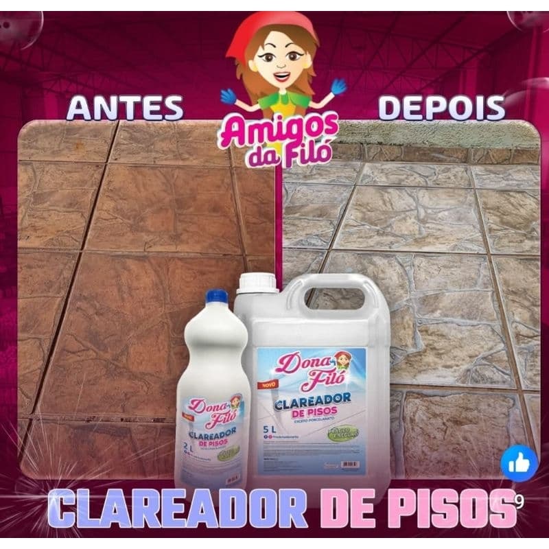 Limpa Cerâmica Pisos Encardidos 2 LT e 5 LT