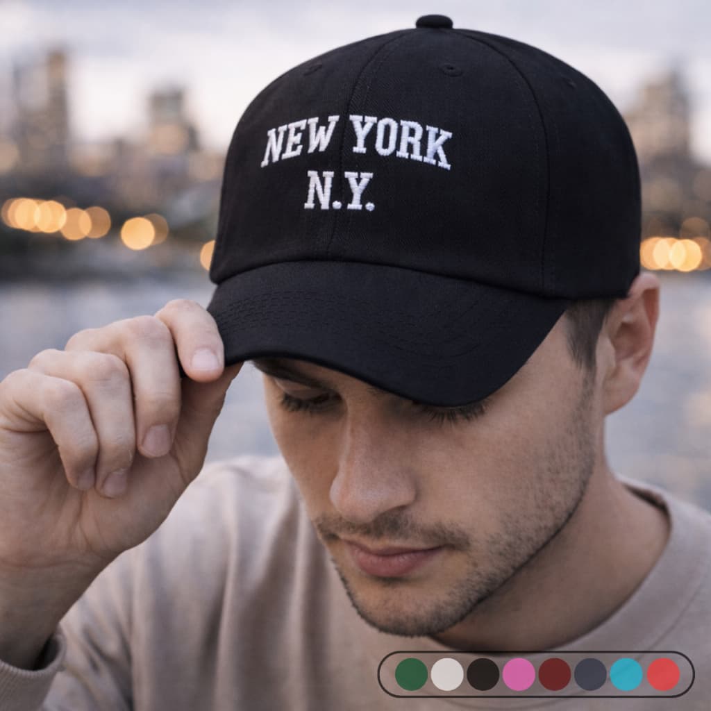 Bone New York NY Beiseboll Unissex Aba Curva Casual Premium Todas as Cores