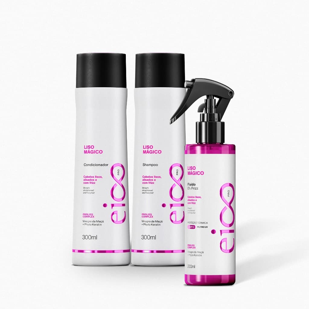 Kit Trio Fluido - Eico Pro Liso Mágico