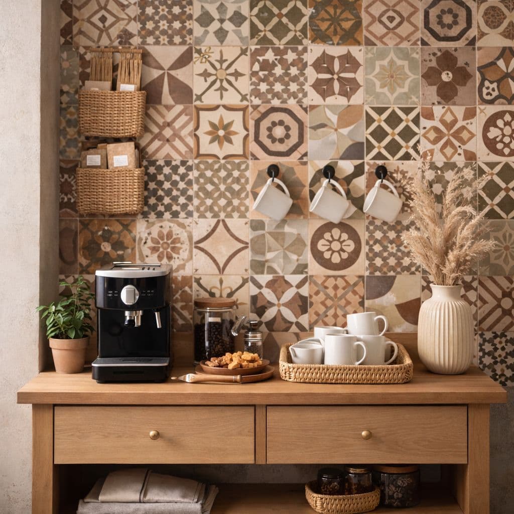 PAPEL DE PAREDE LAVAVEL AZULEJO 01 COZINHA -LIMPEZA FACIL,APLICAÇÃO SIMPLES 50CM DE LARGURA