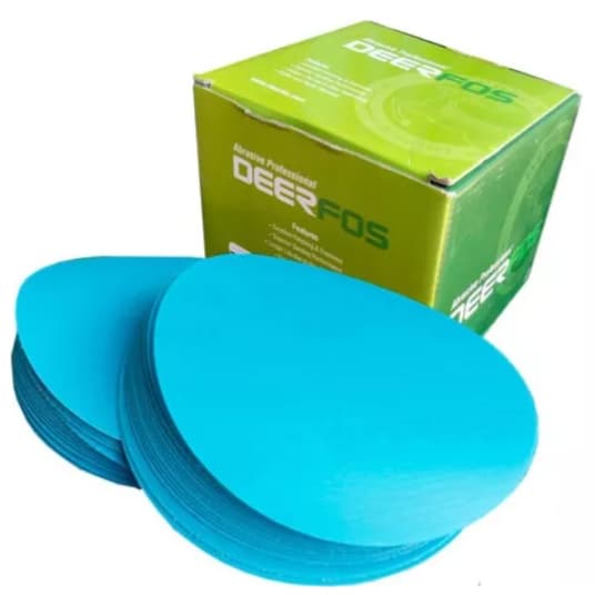 10 Discos De Lixa Para Lixadeira Orbital 125mm gr 80 Ao 2000