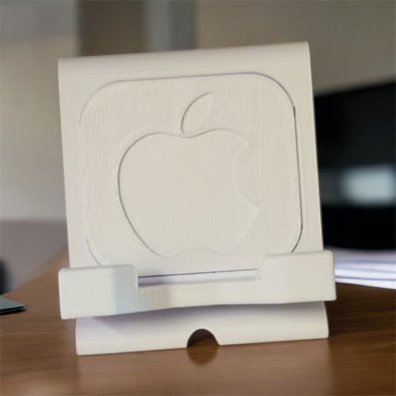 Suporte para Celular Apple | Dock de Mesa iPhone | Suporte Impresso 3D Minimalista