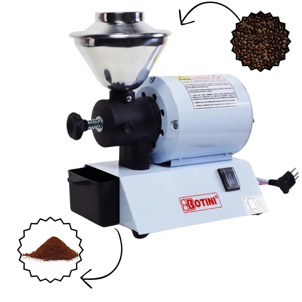 Moedor Moinho Café Elétrico C/ Regulagem 110/220V B55 Botini