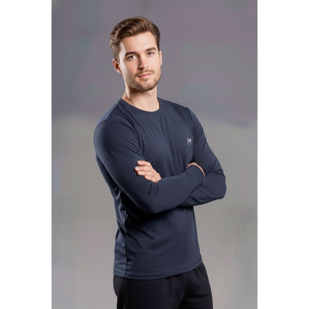 Camisa Térmica Proteção Uv 50+ Segunda Pele Camiseta Blusa Malha Fria Unissex Academia Manga Longa