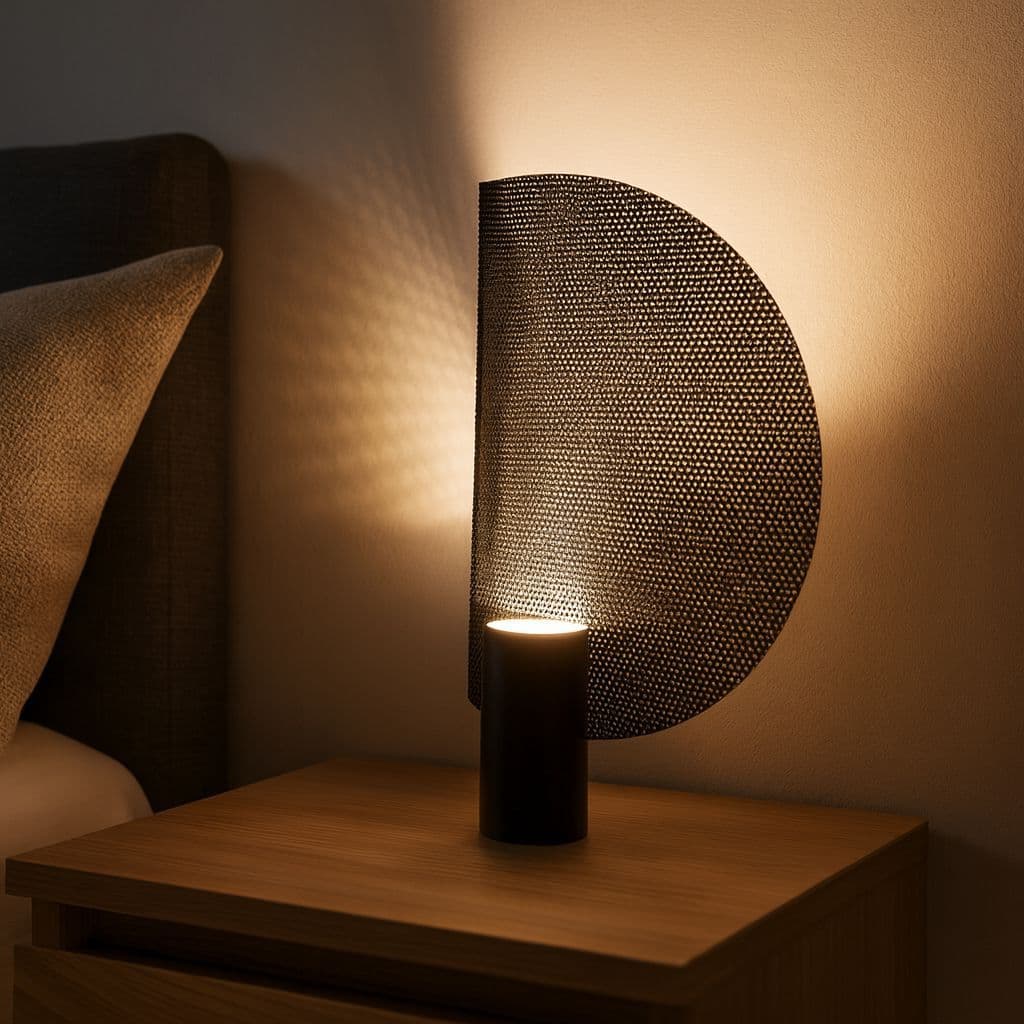 Luminária de mesa Noventa  P com base em aço carbono c/led 3W 300lm 2700K Bivolt
