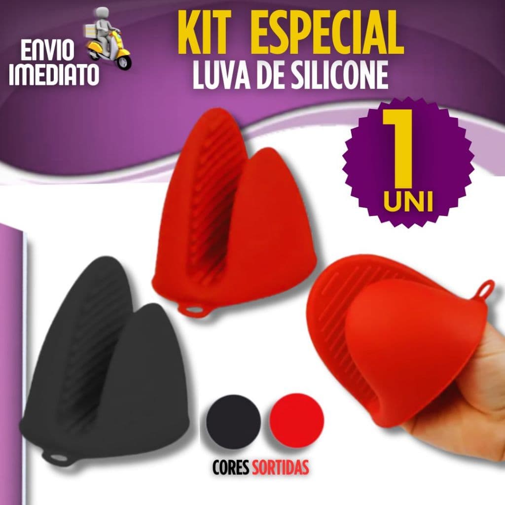 Luva de Silicone 1/2 Peças Luva Térmica para Forno Panela Travessas Pegador Silicone Cozinha Buffet