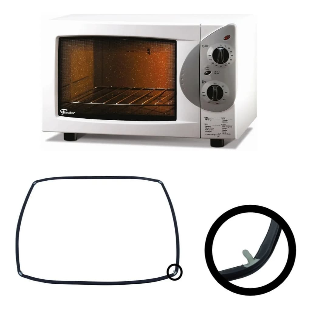 Guarnição Borracha Da Porta Forno Fischer  vedação Gourmet Grill
