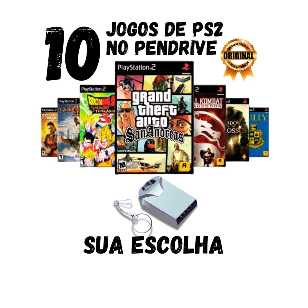 10 JOGOS DE PS2 OPL DA SUA ESCOLHA >>>LEIA A DESCRIÇÃO<<< ENVIO IMEDIATO!