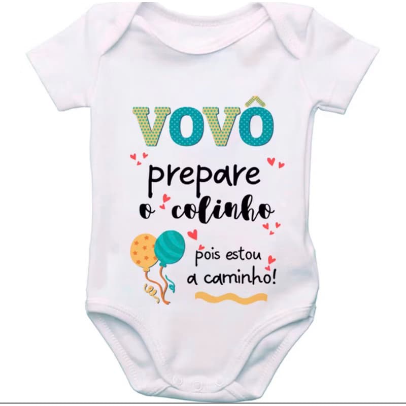Body de Bebê Personalizado Frases Vovô Prepare o Colinho