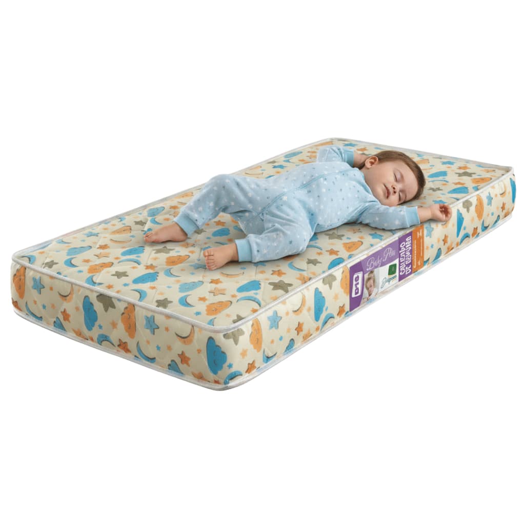 Colchão Mini Cama Berço 130x60 Infantil Compacto  Antialergico Espuma D18