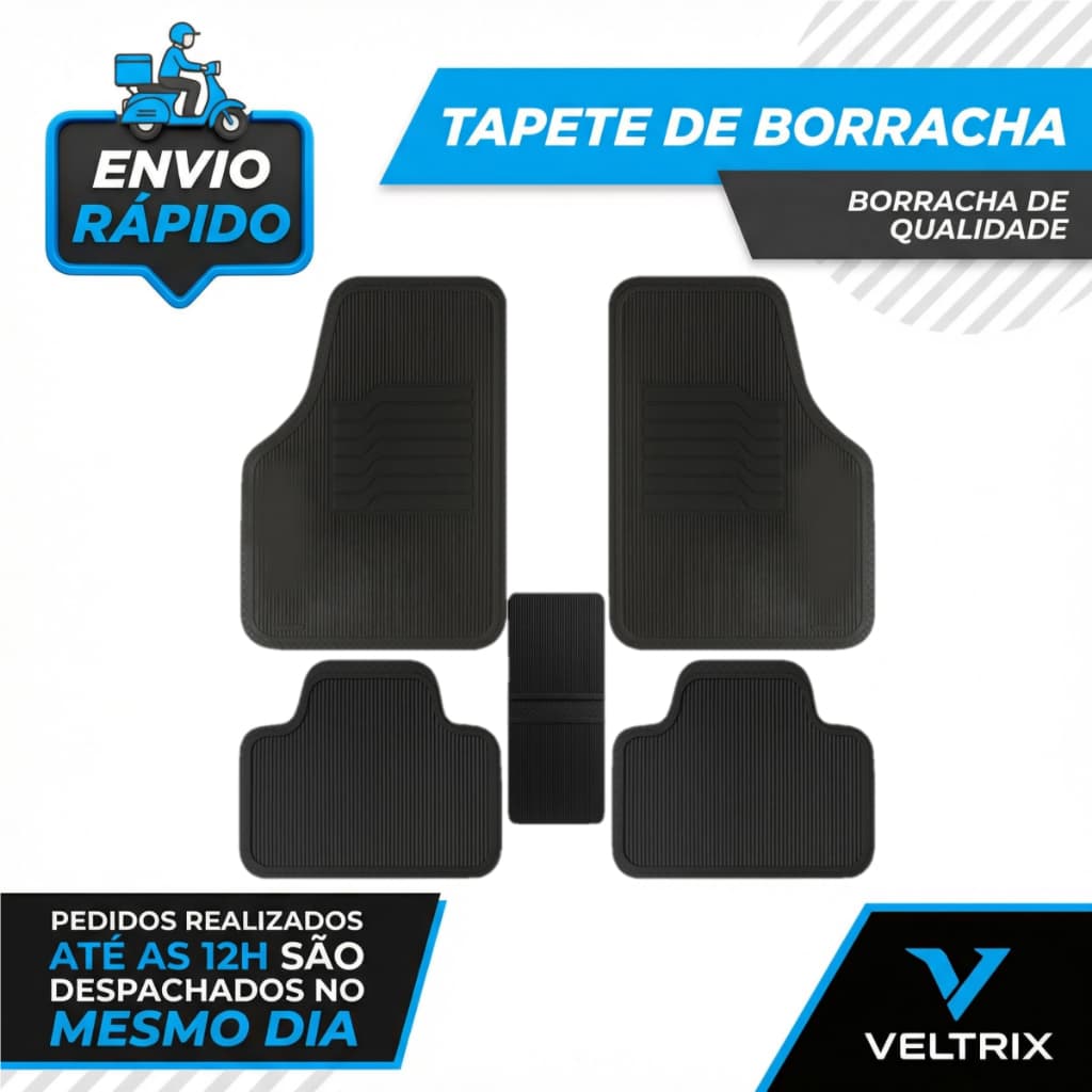 Jogo Tapete De Borracha Personalizado Audi 5 Peças Luxo