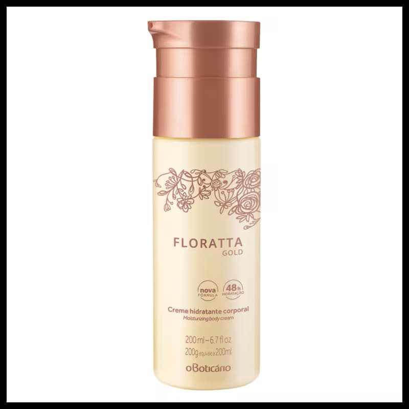 Creme Hidratante Desodorante Corporal Floratta Gold 200ml