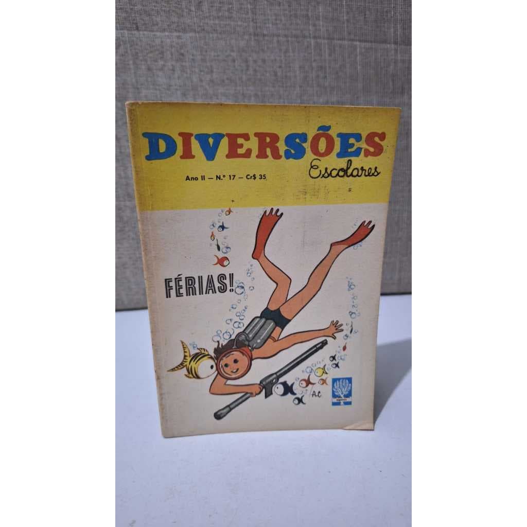 Diversões Escolares Nº17 Férias Janeiro 1962 Santos Campeão Paulista Vinte mil léguas submarinas
