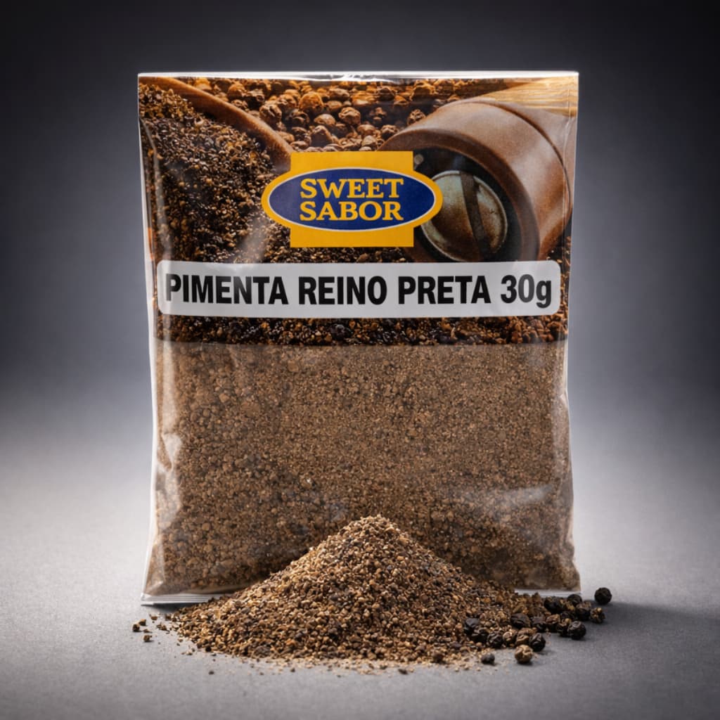 PIMENTA DO REINO PRETA MOÍDA - SACHÊ 30G