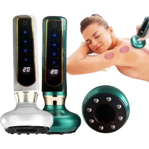 Ventosa Elétrica Massageador A Vácuo GuaSha Beleza Saúde Massagem De Raspagem De Calor