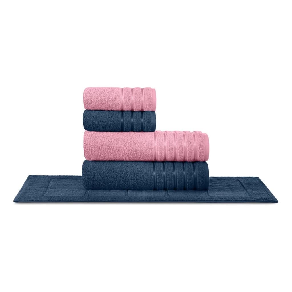 Jogo De Toalhas Banhão Gigante Teka Comfort 5 Pçs 100% Algodão