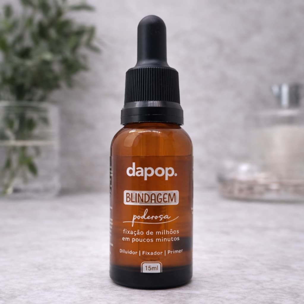Blindagem Poderosa Dapop - Primer, Fixador de Maquiagem e Diluidor 15ml Blindagem Perfeita