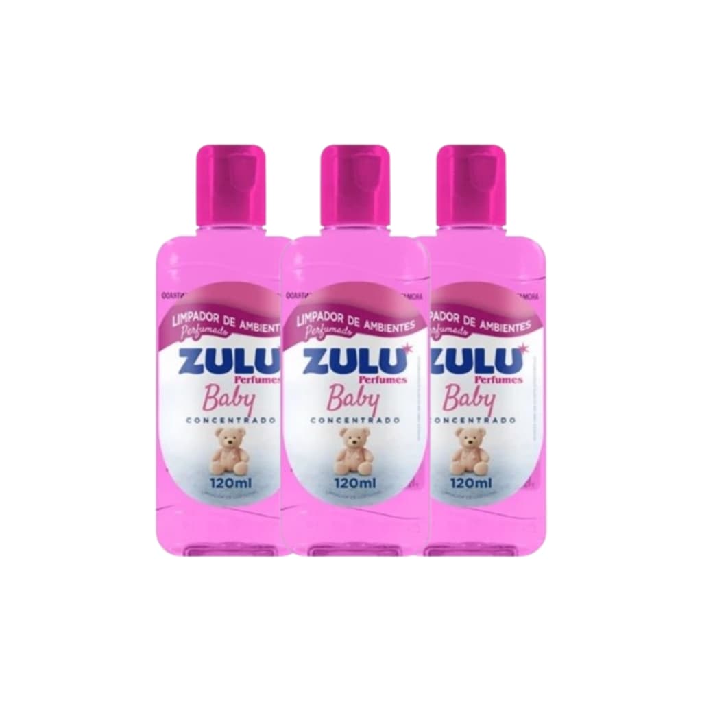 Limpador Perfumado  Concentrado Multiuso Baby 120ml Zulu Cheirinho Para Casa Limpeza Profunda