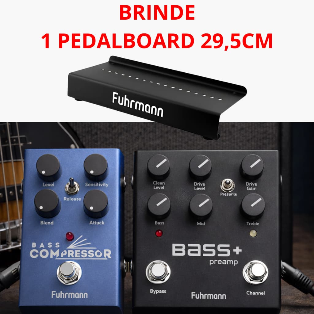 Kit completo Fuhrmann Profissional para Contra Baixo 1 Bass compressor e 1 Bass Preamp
