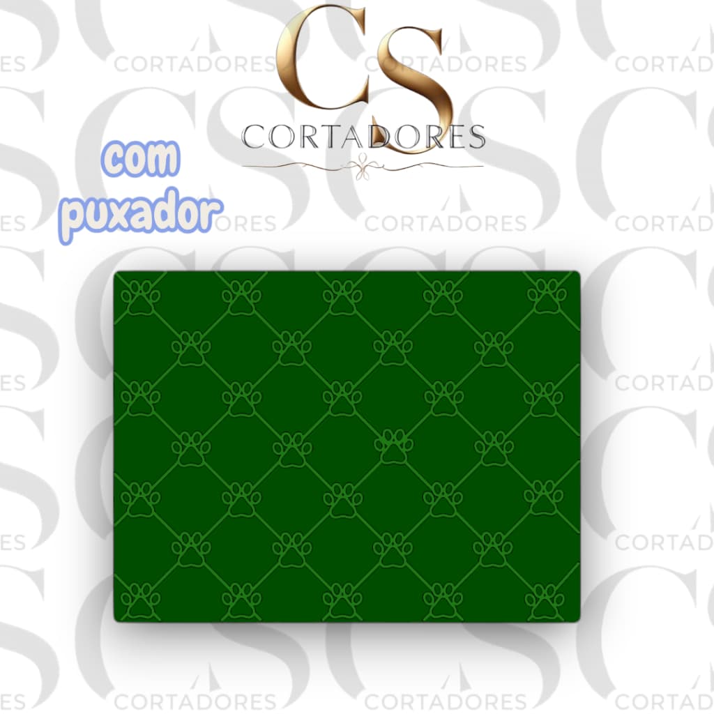 🐾 Placa de Marcação Patas de Cachorro com Puxador – Ideal para Biscoitos Decorados 🐶✨
