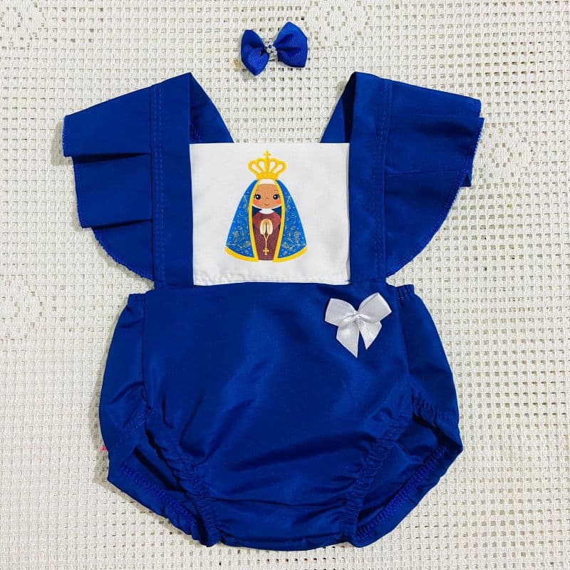 Romper Nossa Senhora Aparecida Baby até 6 meses
