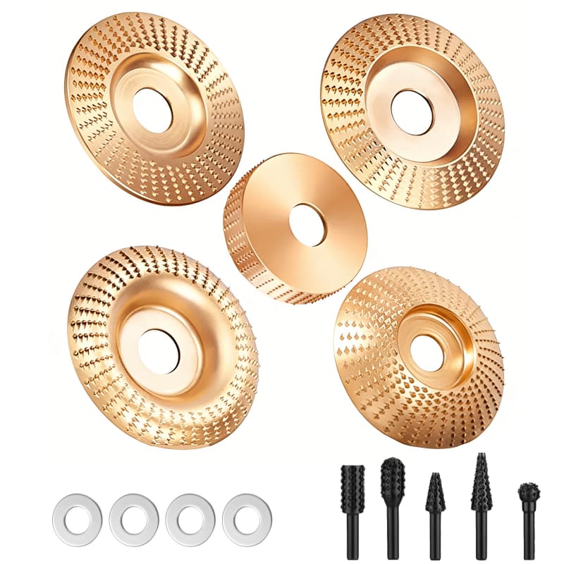 【5/4 PCS】Disco de Desbaste de Madeira 100mm para Esmerilhadeira moedor de madeira 22 mm/16mm Diâmetro interno