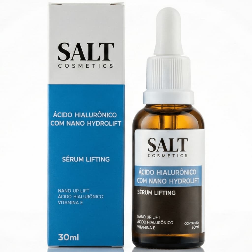 Sérum 10% Ácido Hialurônico + 10% Nano Hydrolift + 1% Vitamina E - Salt Cosmetics