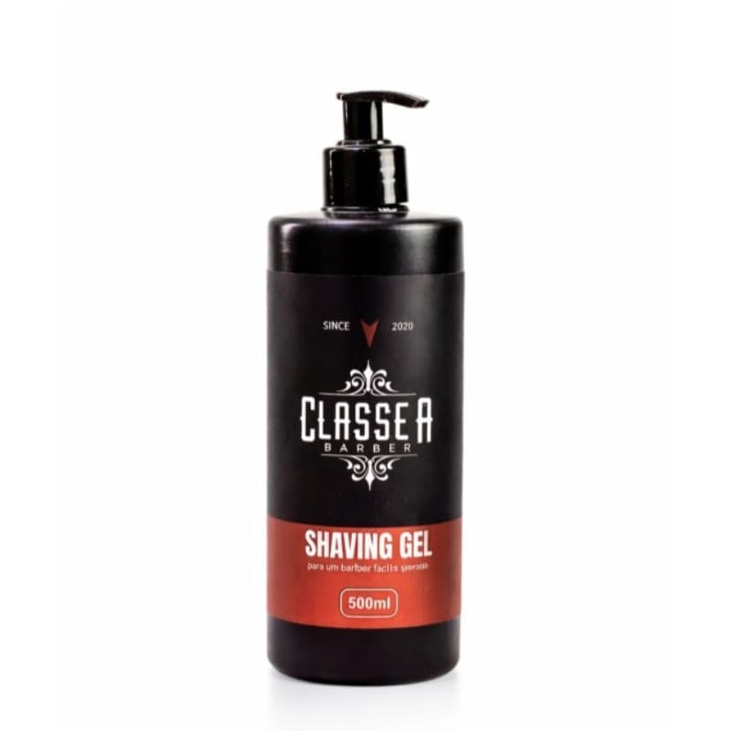 Shaving Em Gel 500ml Classe A Menthol Pra Fazer Barba Pezinho E Navalhado Profissional