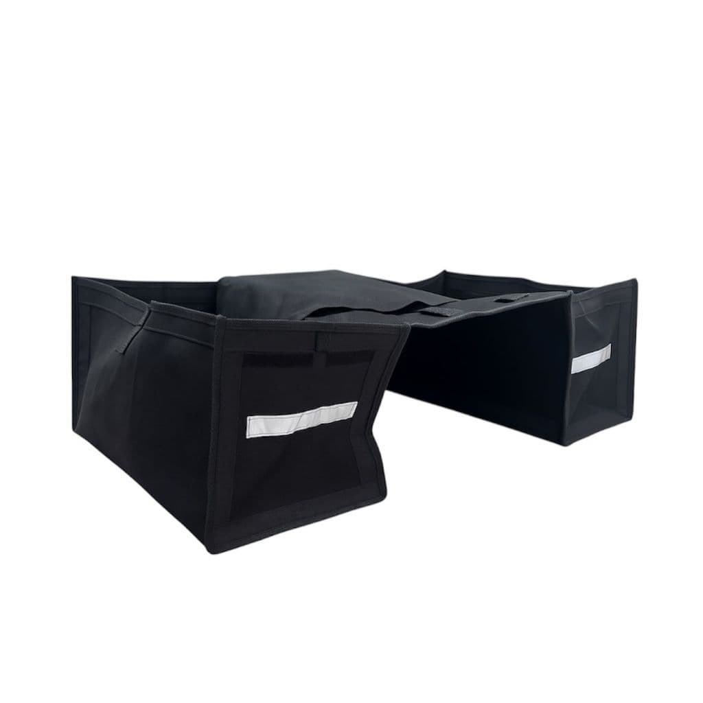Alforge P/ Moto Lona Reforçada 100L Bolsa Delivery Grande Capacidade Refletiva Motoboy Entrega Baú
