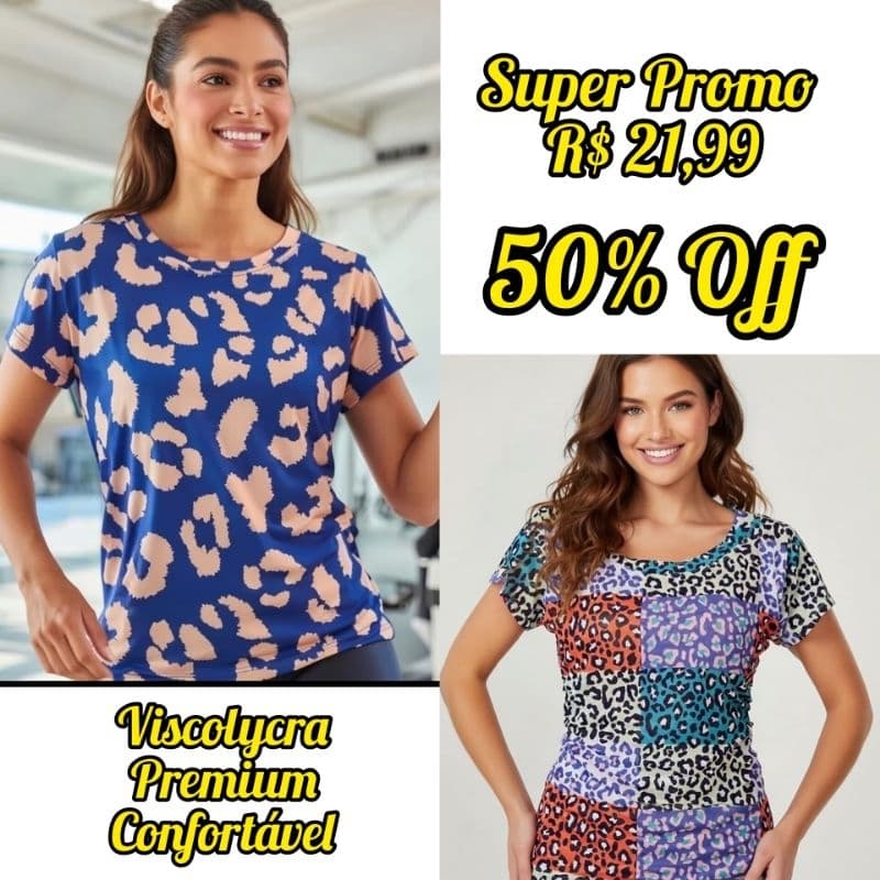 Blusinha Babylook TShirt Tendência da Moda Estilosa Viscolycra Premium Moça Evangélica Descolada