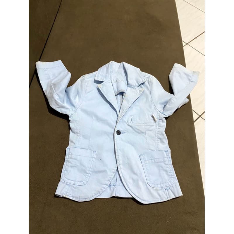 Blazer infantil masculino azul claro social casual chic