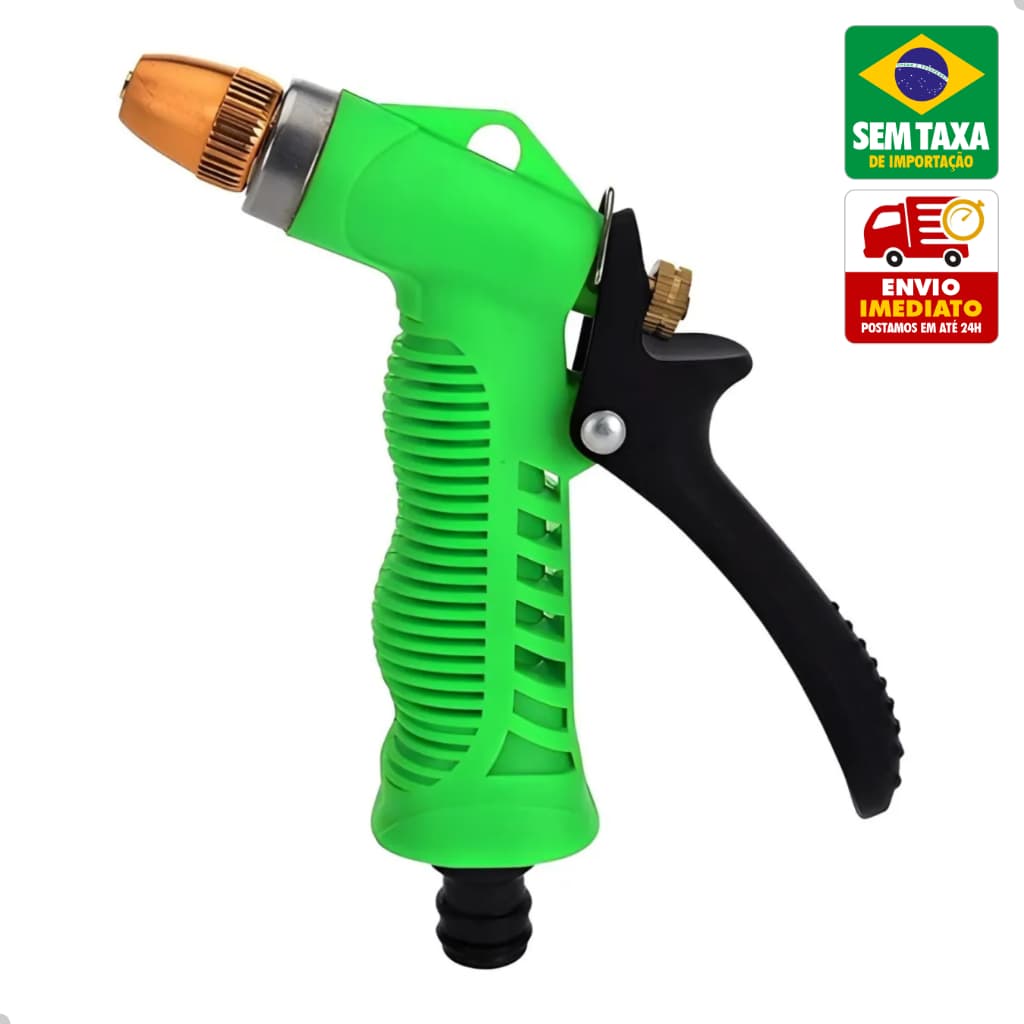 Esguicho 16cm Mangueira Jardim Regulador Metálico Pressão