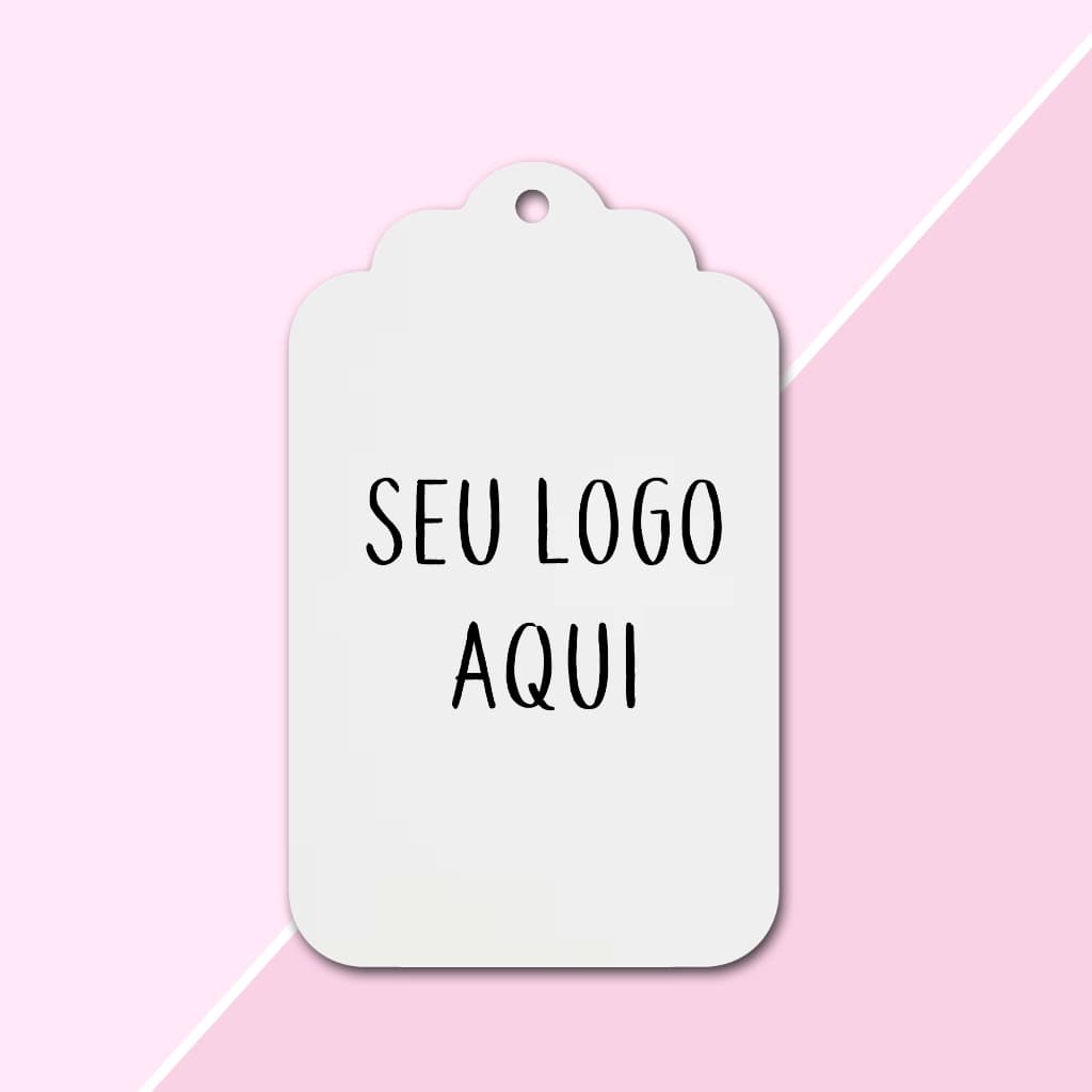 30 Tags Papel Offset ou Glossy Brilho Personalizadas 6,5x4,2cm (SUA ARTE AQUI)