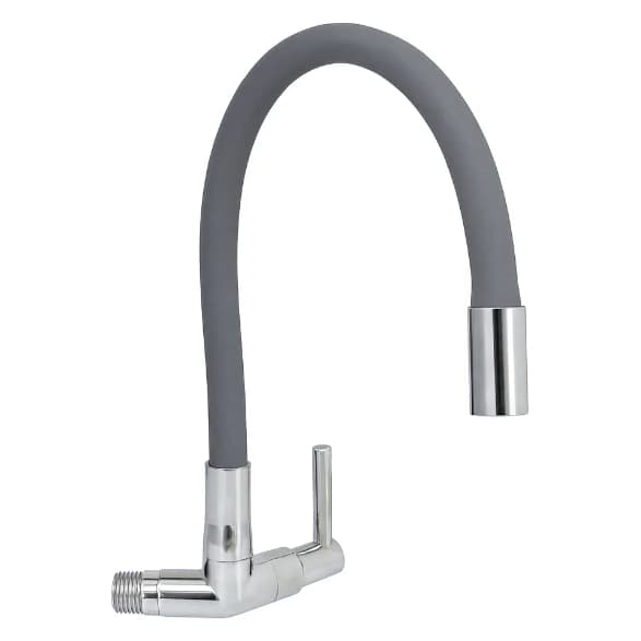 Torneira De Cozinha Cinza Pia Mesa Bancada Color Flexível Gourmet Silicone C70 - 2160 BrassHome