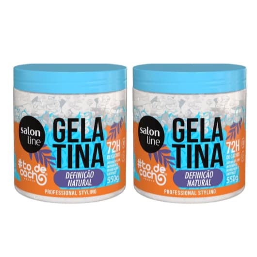 KIT 02 Gelatina #todecacho Definição Natural – Cachos Definidos e Leves por até 72h