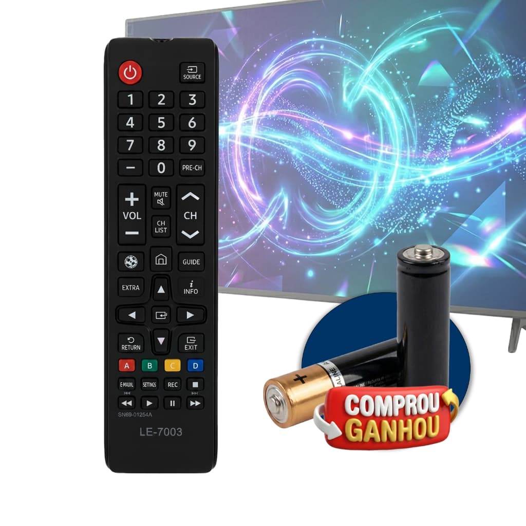Controle Remoto Para TV Samsung Smart Hub UN32 UN40 UN50 UN55