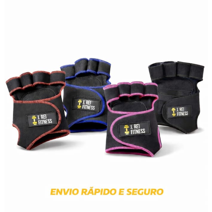 Luva Feminina 2 Pares Meio Dedo Para Levantamento de Peso Antiderrapante Para Musculação Masculina