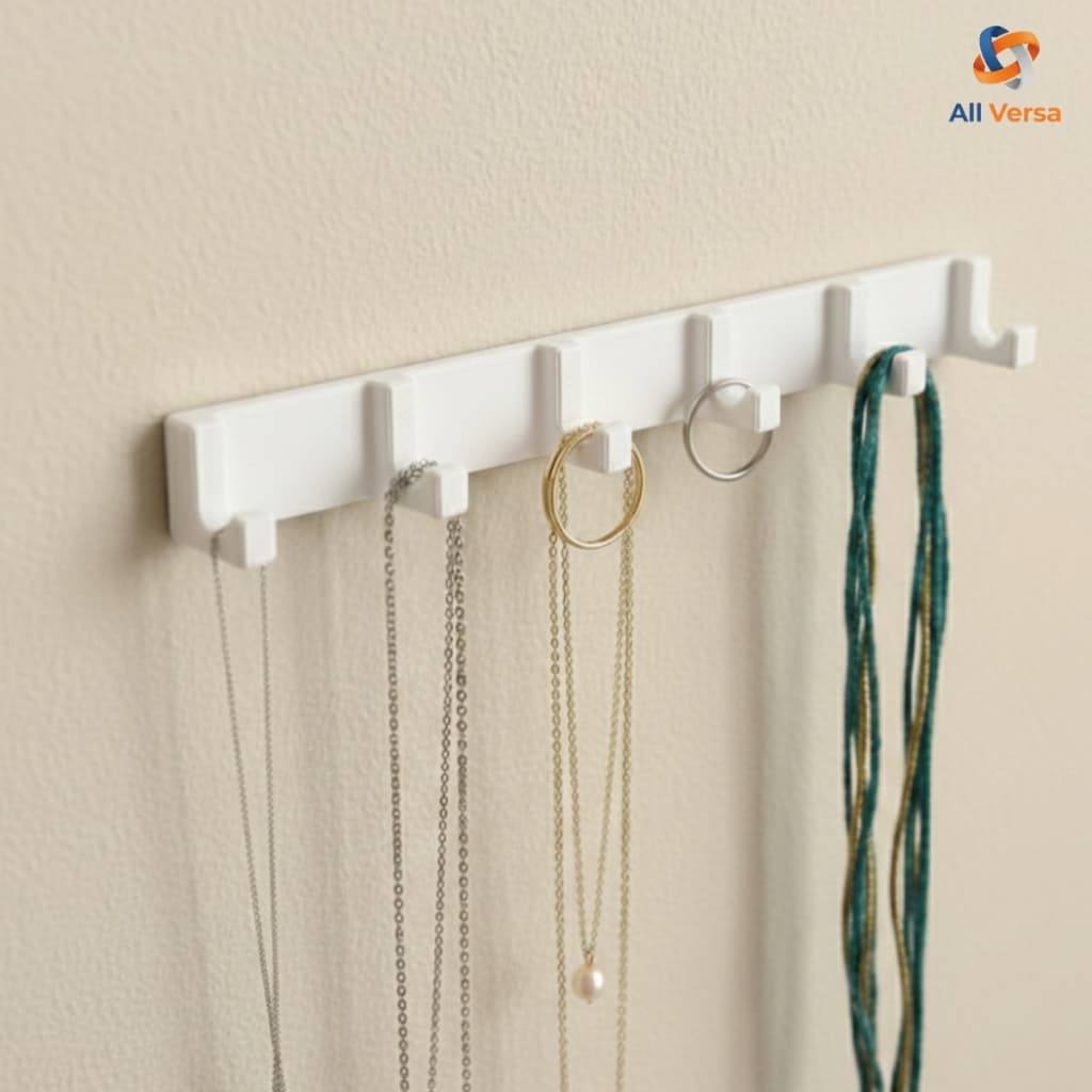 Organizador de Cordões e Anéis de Pendurar Parede - Suporte para Colares e Pulseiras Dupla face