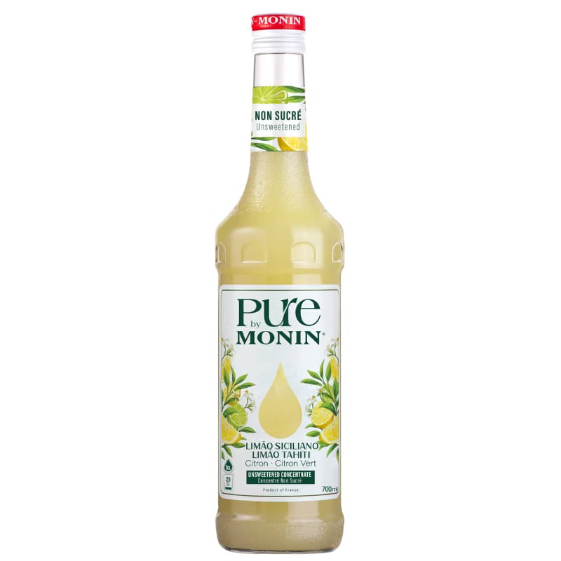 Monin Soda Italiana Limão Siciliano Limão Tahiti Sem Açúcar 700ml