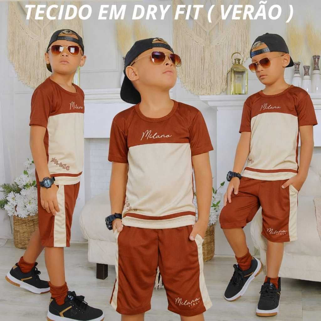 Conjunto Infantil Masculino DRY FIT (Verão) do 2 ao 14