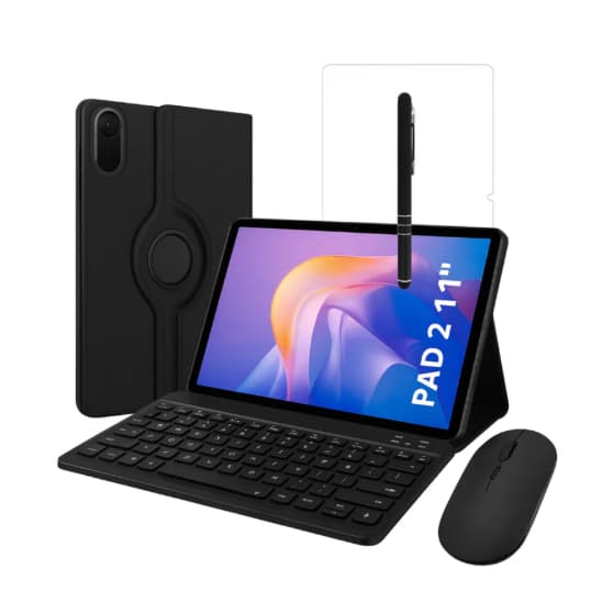 Kit Completo Capa Giratória Teclado Mouse Película Caneta Para Xiaomi Redmi Pad 2 11 Polegdas