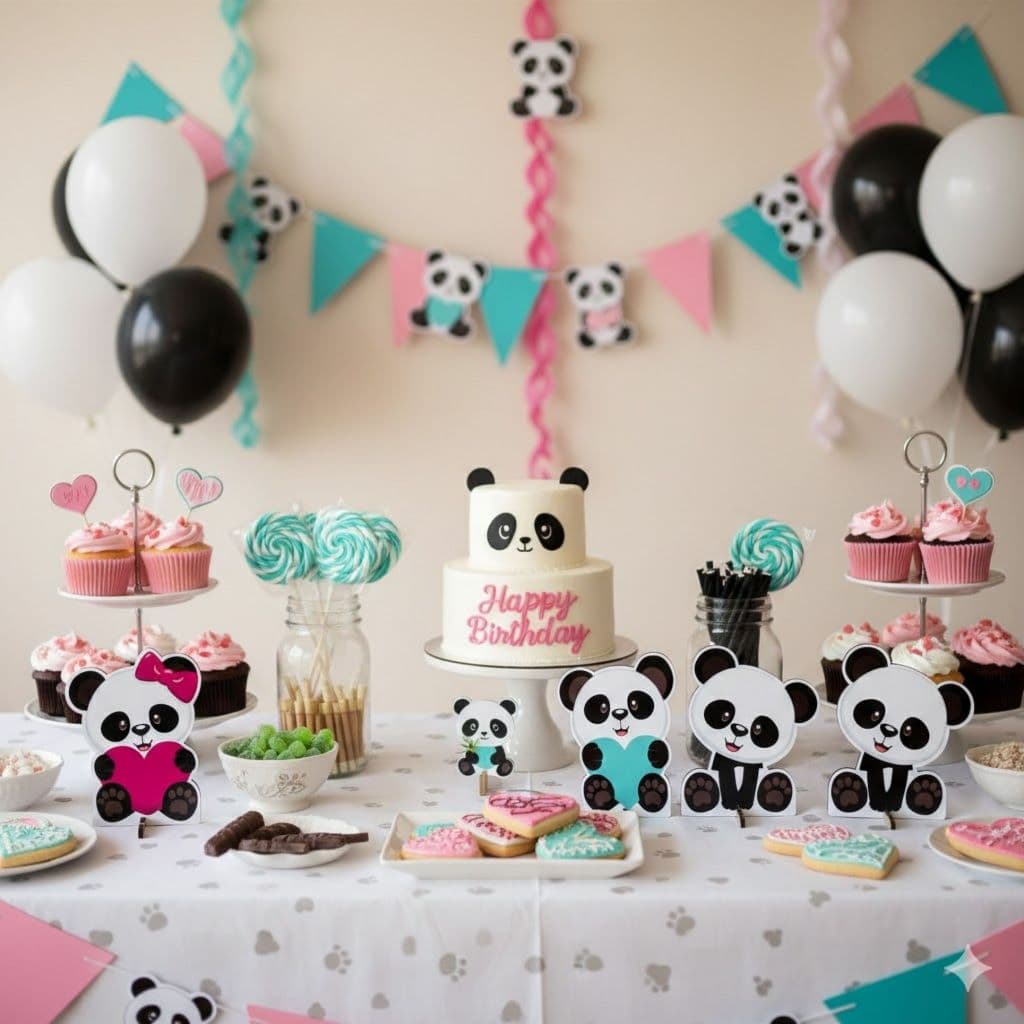 Kit 4 Displays de Mesa Panda - Centro de Mesa, Decoração