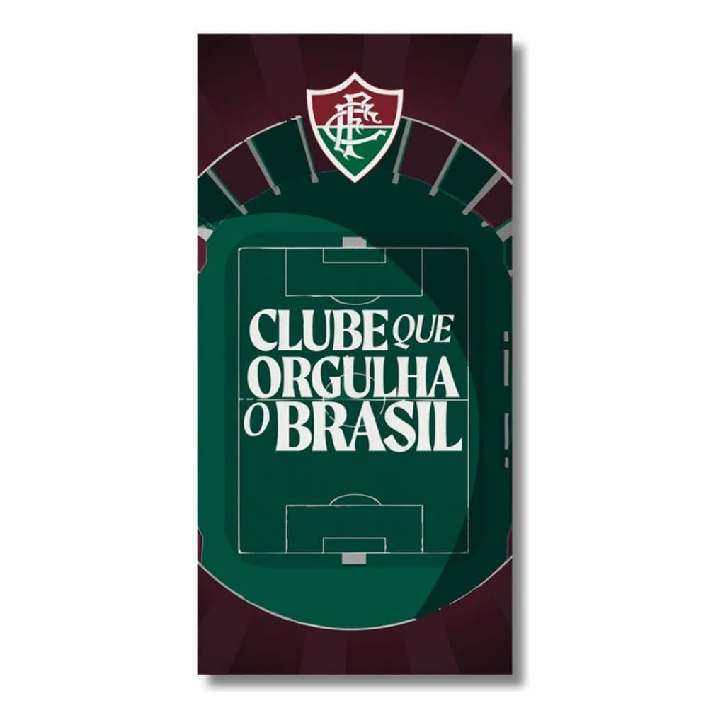 Toalha Banho Aveludada Futebol Lepper Fluminense Oficial