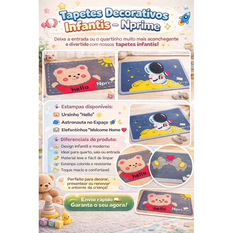 Tapetes Decorativos Infantis – Nprime