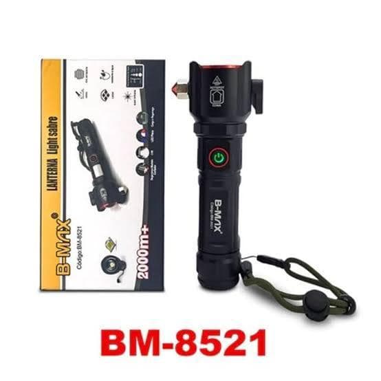Lanterna  Quebra Vidro Recarregável Led Branco Potente BM-8521