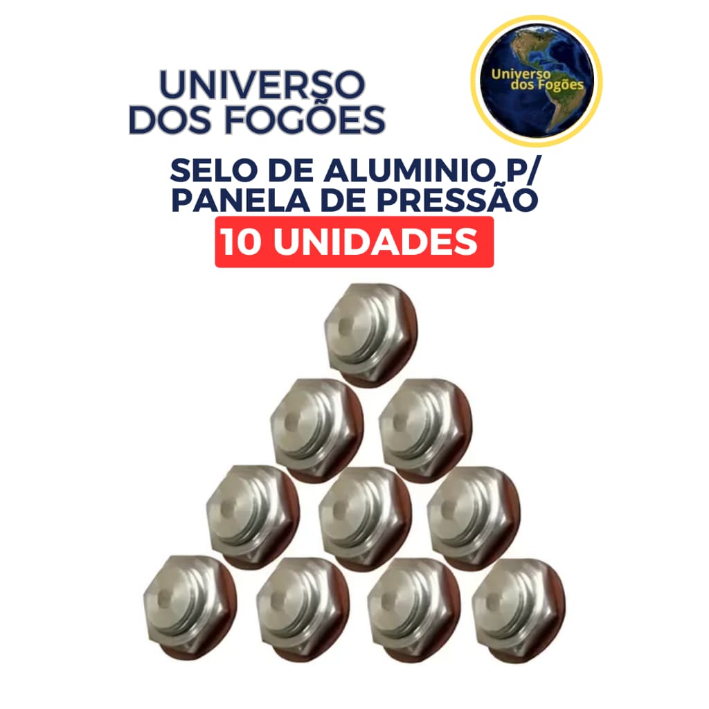 KIT 10 SELOS DE ALUMINIO PARA PANELA DE PRESSÃO