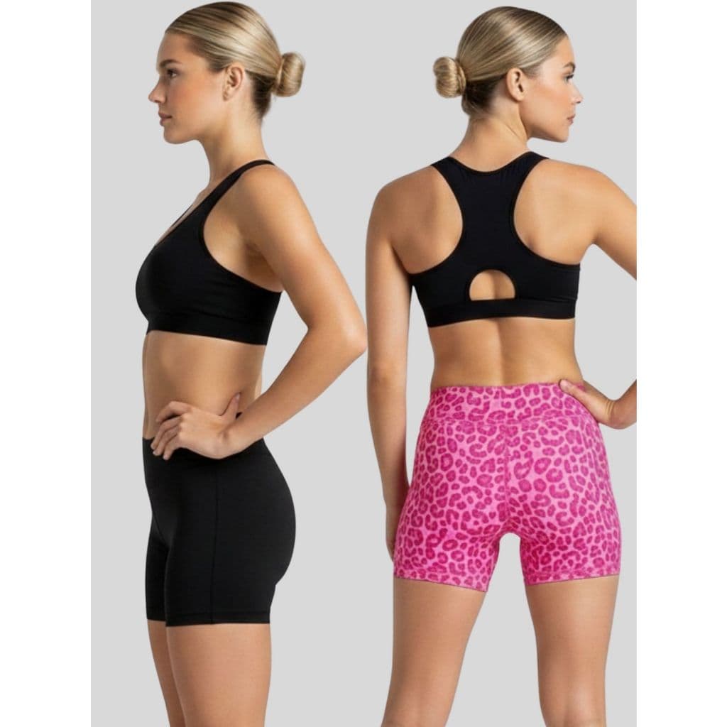 Kit 2 Shorts Femininos Esportivos com Bolso Levanta Bumbum Running Cintura Alta e Modelador para Treino e Corrida
