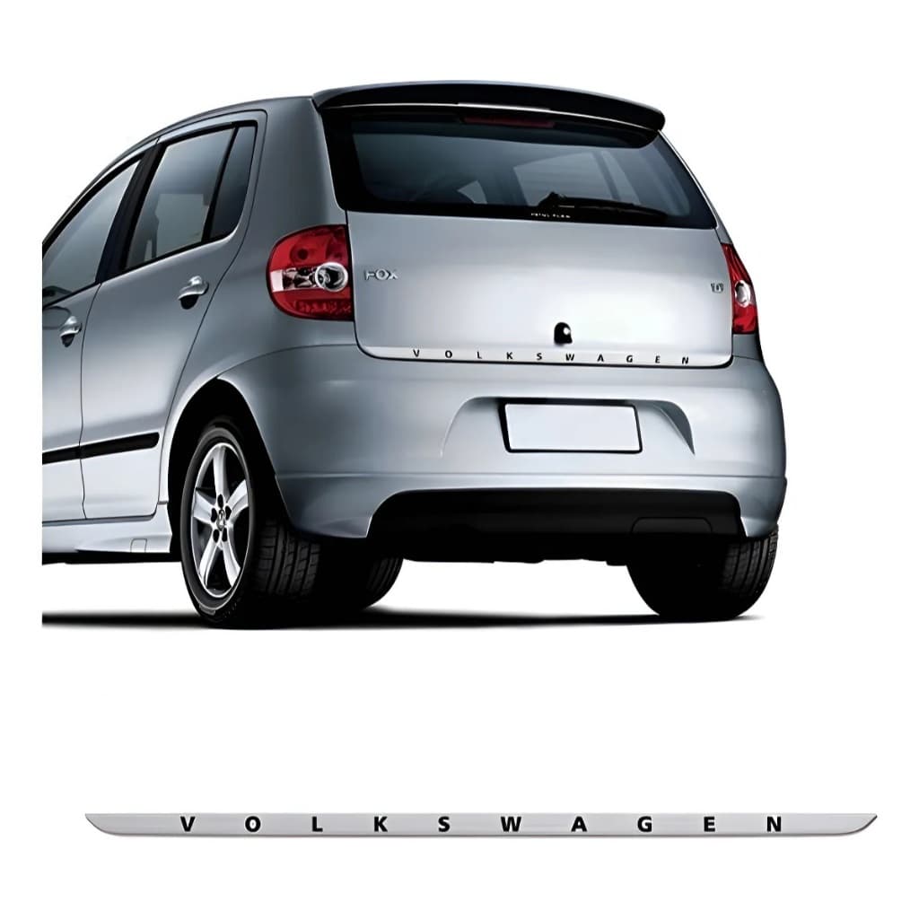 Friso Do Porta Malas Fox 2004/2011 Escovado Volkswagen Personalizado